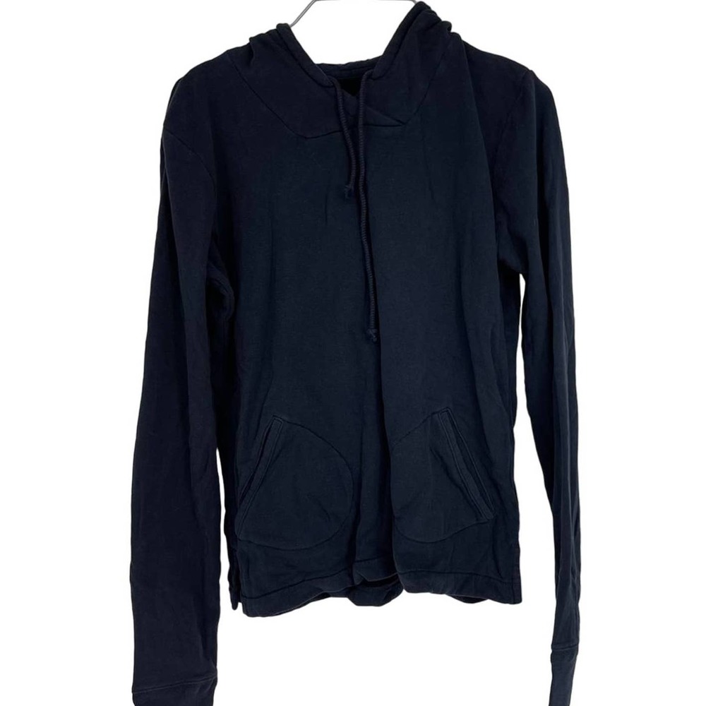 J. CREW NAVY BLUE PULLOVER DRAWSTRING HOODIE MEDIUM